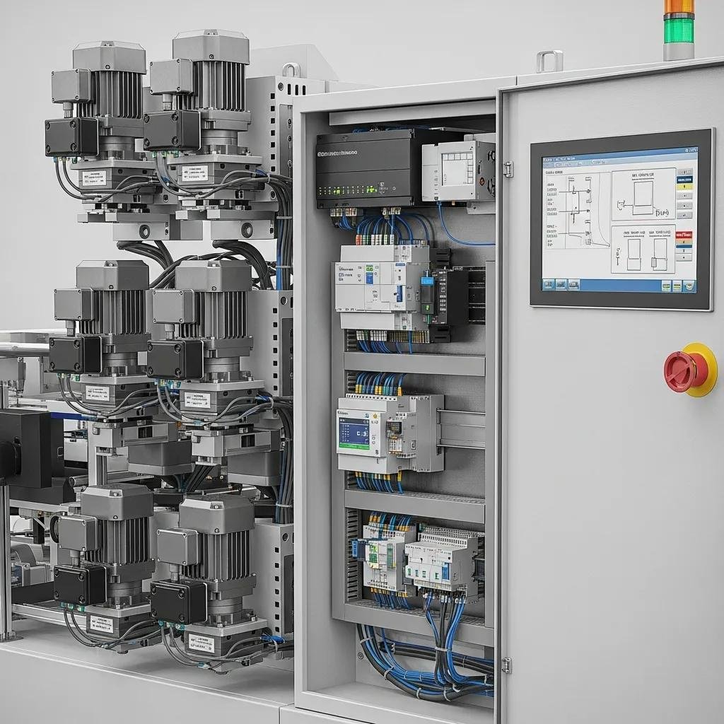 Key components of V bottom paper bag machines highlighting automation features